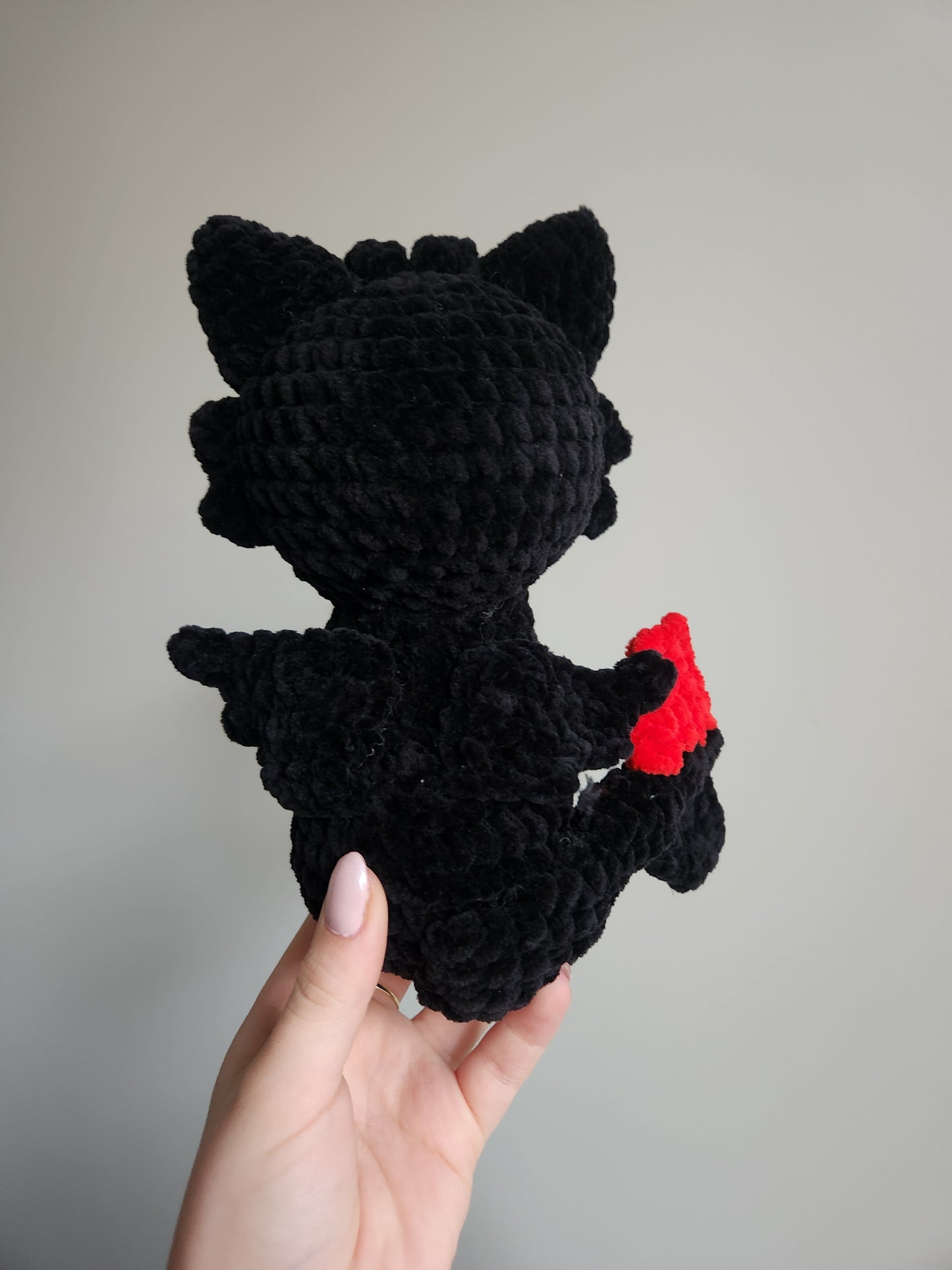 Peluche Dragon Noir