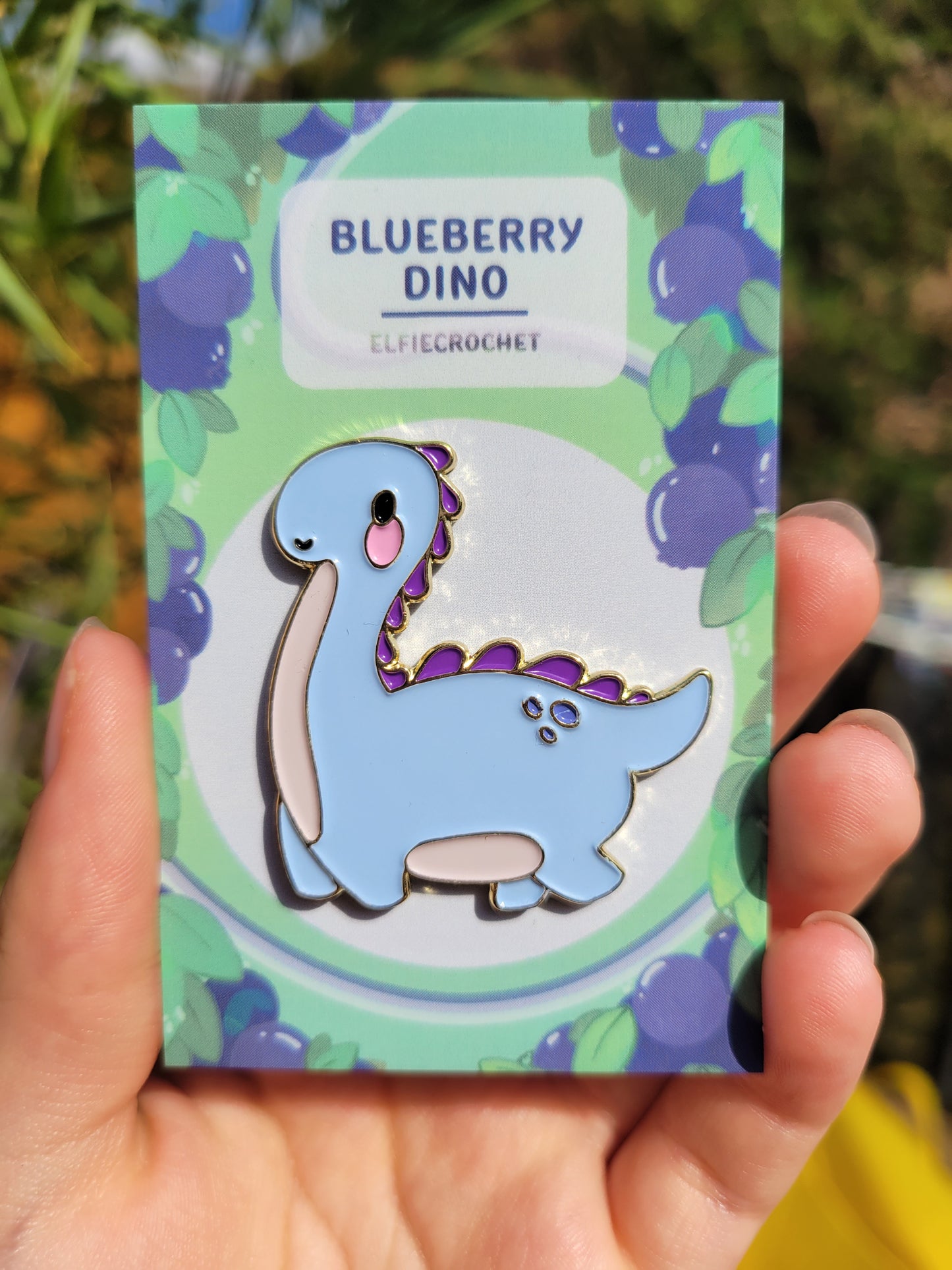 PACK 3 Pin's Blueberry, Strawberry Dino Jellyfish