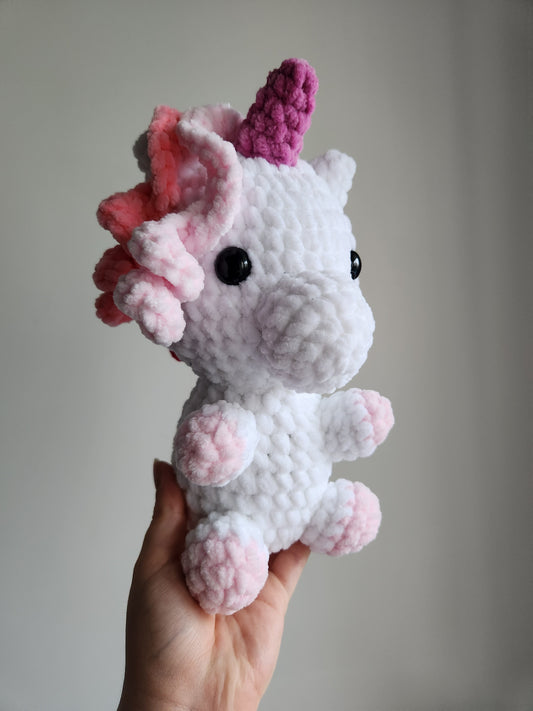 Peluche Licorne Rose