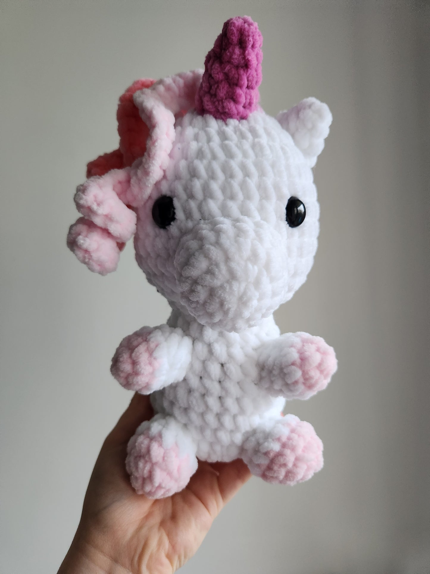 Peluche Licorne Rose