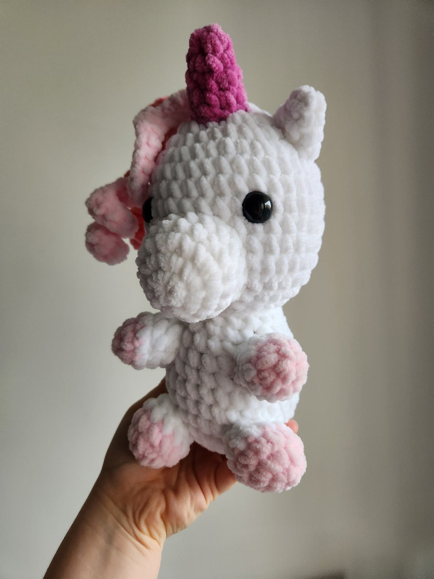 Peluche Licorne Rose